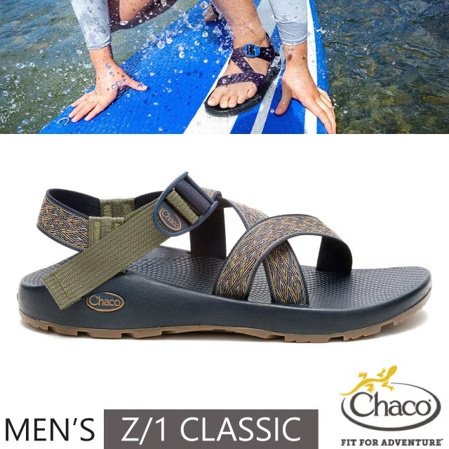 【Chaco】贈置鞋袋!男 Z/1 CLASSIC 越野運動涼鞋(標準款)戶外拖鞋/CH-ZCM01-HL70 巔峰藍夜✿30E010